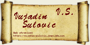 Vujadin Šulović vizit kartica